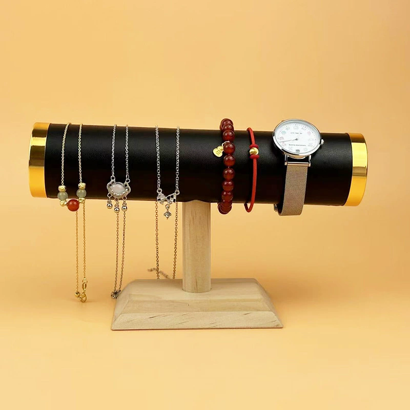 New T bar Jewelry Display Stand, Chain Hairband Watch Necklace Bracelet Holder, Fashion Woman Gold Style