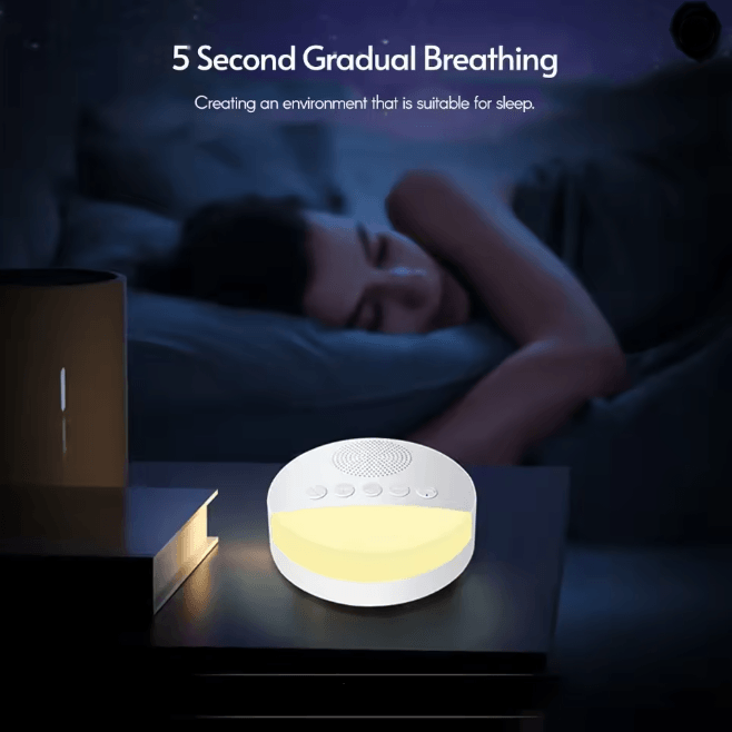 CalmNest Baby White Noise Sleep Machine with Night Light