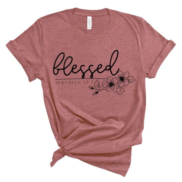 Blessed Shirt, Christian Womens Shirt, Blessed, Easter Day, Christian Shirt,