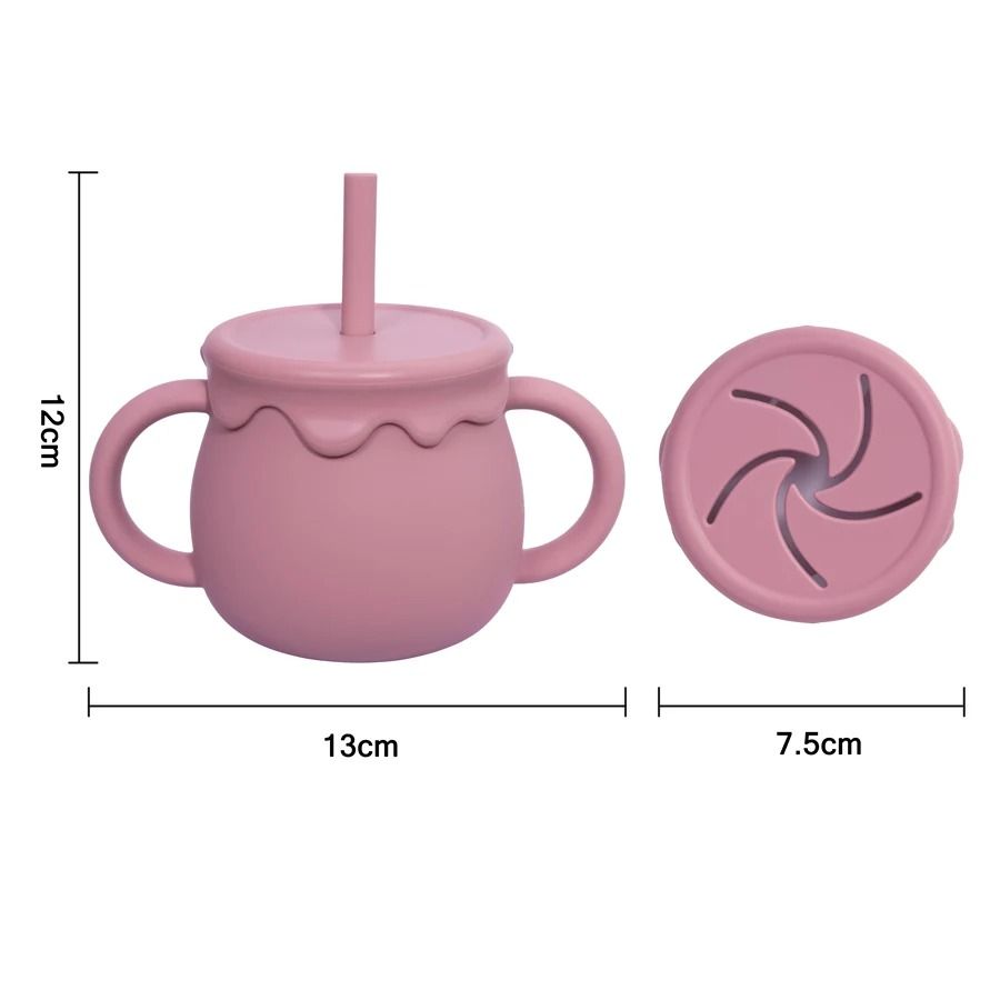 Bloom-Sip 2-in-1 Silicone Snack & Sippy Cup