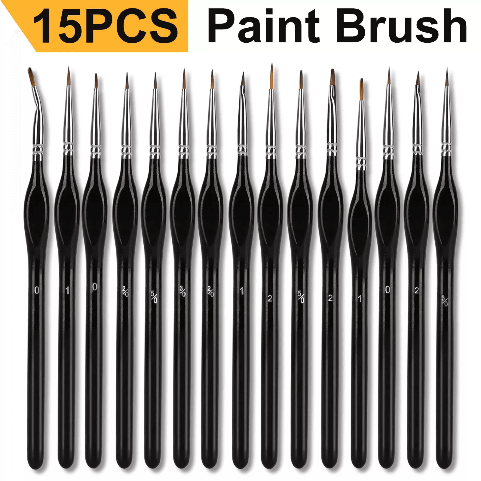 Professional Fine Tip Miniature Paint Brushes Set, Brushes for Model Painting, Nail Art, Craft, and Oil Painting Project