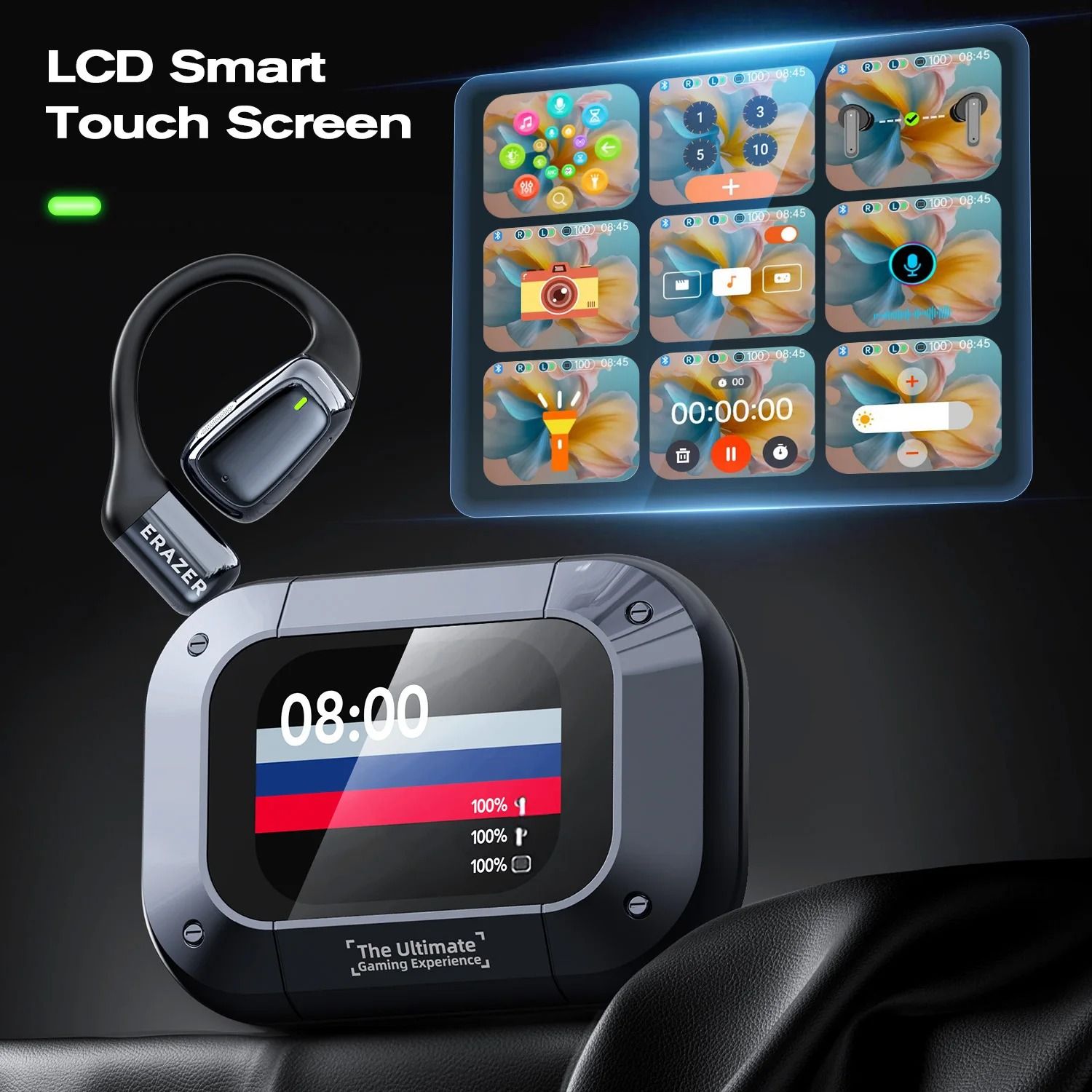 Bluetooth 5.4 Wireless Translation Earphones with LED Display