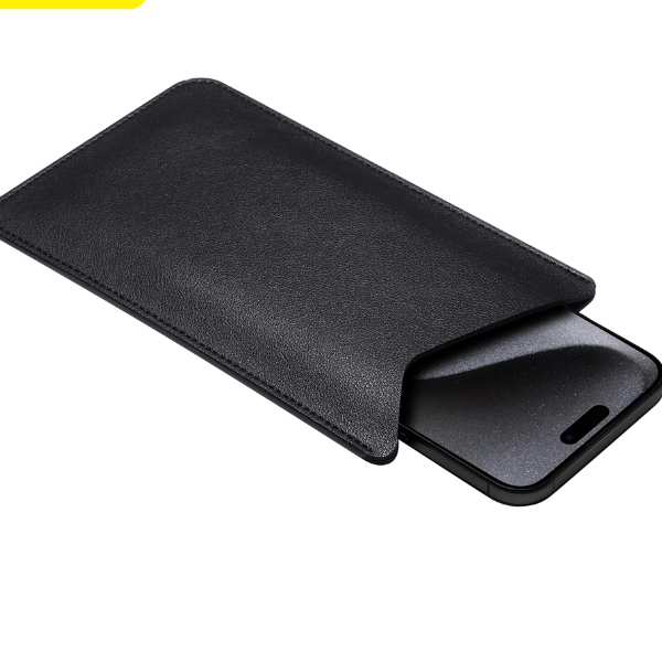 Universal Leather Phone Pouch Crossbody Bag Secure PU Phone Holder