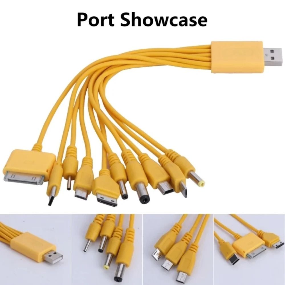 10 in 1 Universal Multi Charging Cable Compatible with Phones Earphones Speakers and Portable Devices