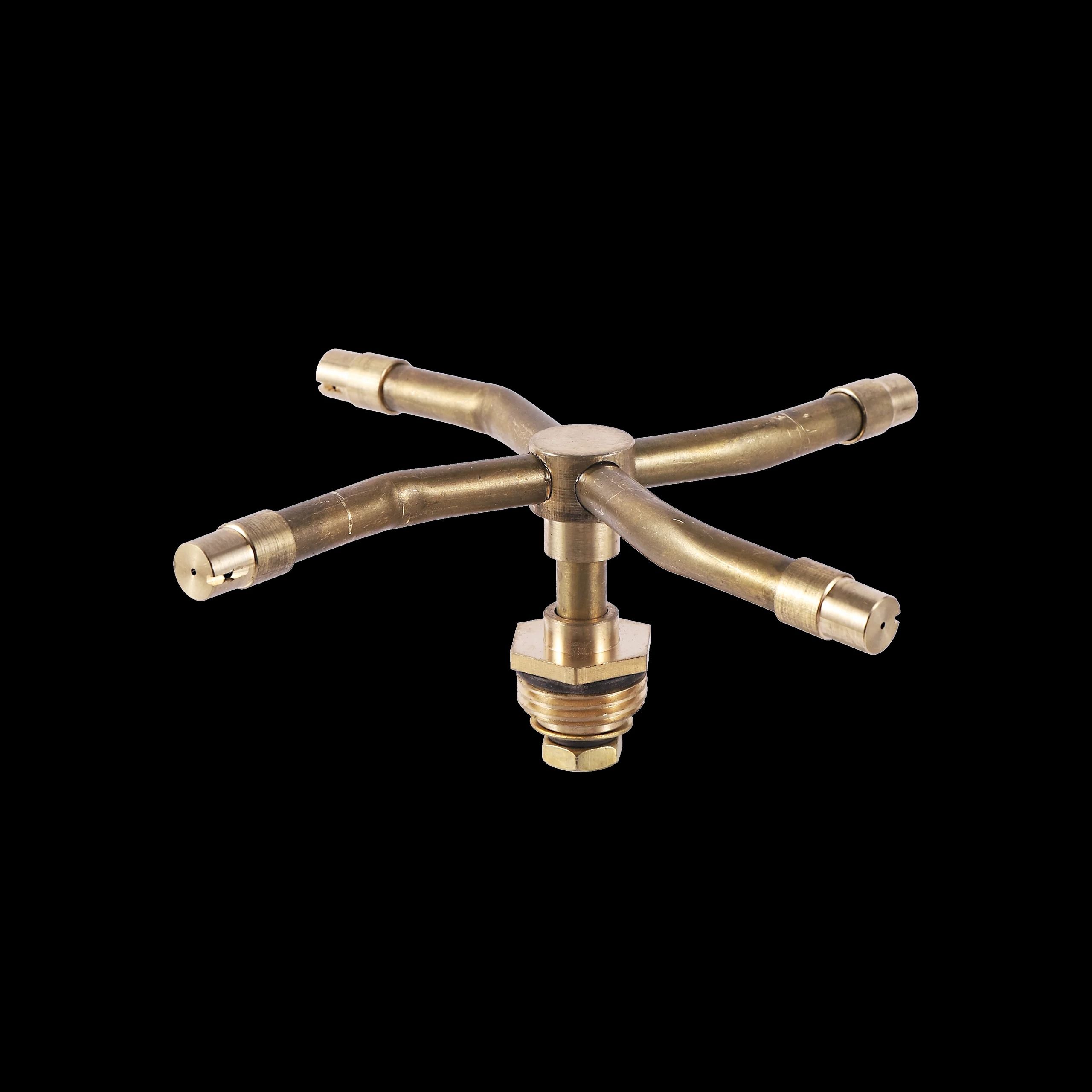 Automatic Rotating Brass Nozzle Sprinkler 2/3/4 Arm Male Thread Lawn Irrigation Watering