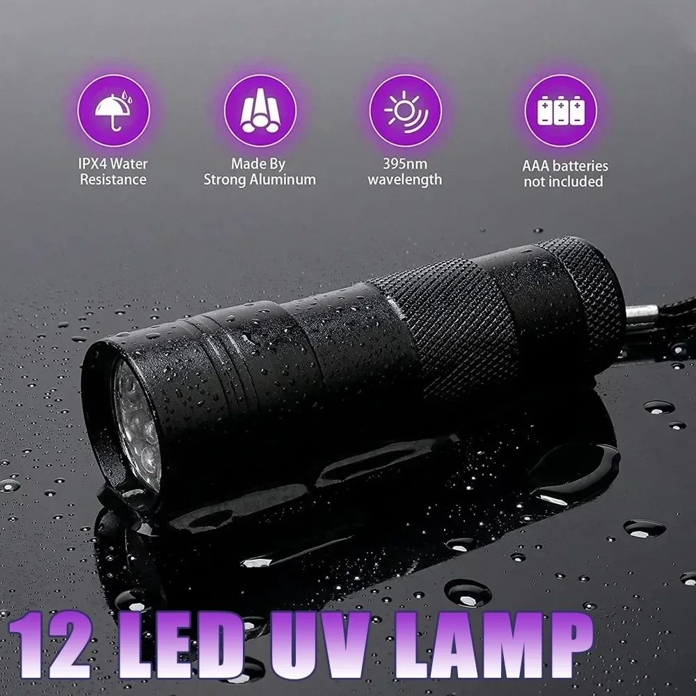Portable UV Flashlight Black Light Detector for Pet Stains and Inspection