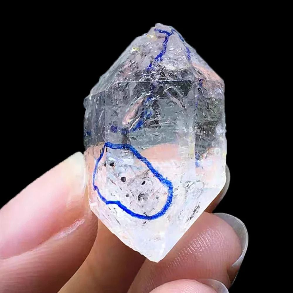 Natural Herkimer Diamond Enhydros | Rare Drifting Sand & Water Gall Mineral Specimen