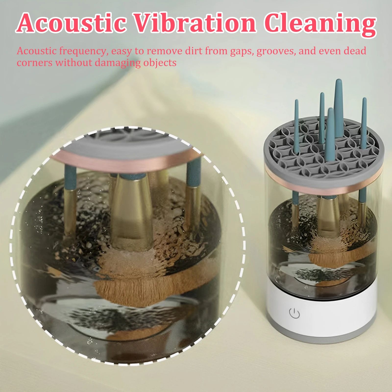 Electric Makeup Brush Cleaner 3 in 1 Automatic USB Cleaner Machine