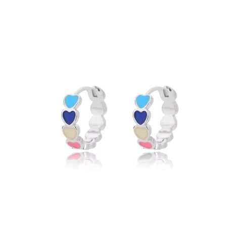 Stainless Steel Star Hoop Earrings