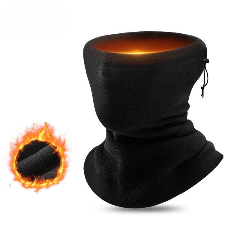 Cycling Bandana Winter Neck Warmer, Windproof Gaiter Scarf, Skiing Camping, Running Hiking Half Face Mask