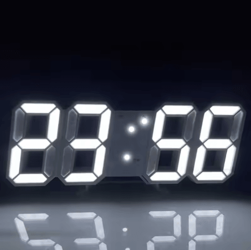 3D LED Digital Clock Voice Activated Luminous Silent Alarm Desk Clock