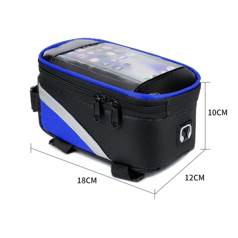 Waterproof Bike Frame Bag Touch Screen Bicycle Phone Holder Top Tube Bag