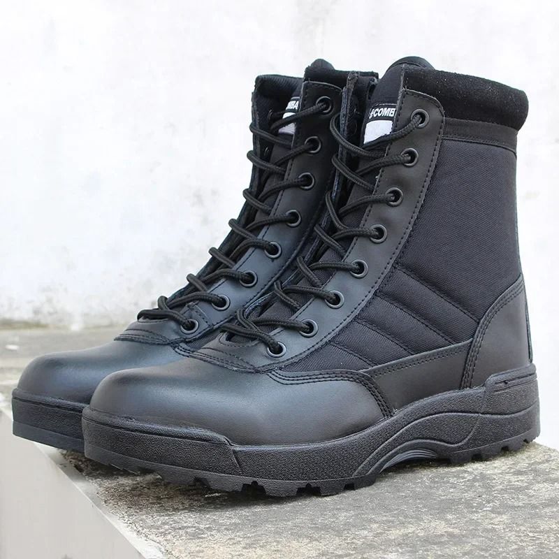 Tactical Military Boots Men Desert Combat Outdoor Hiking Ankle Shoes