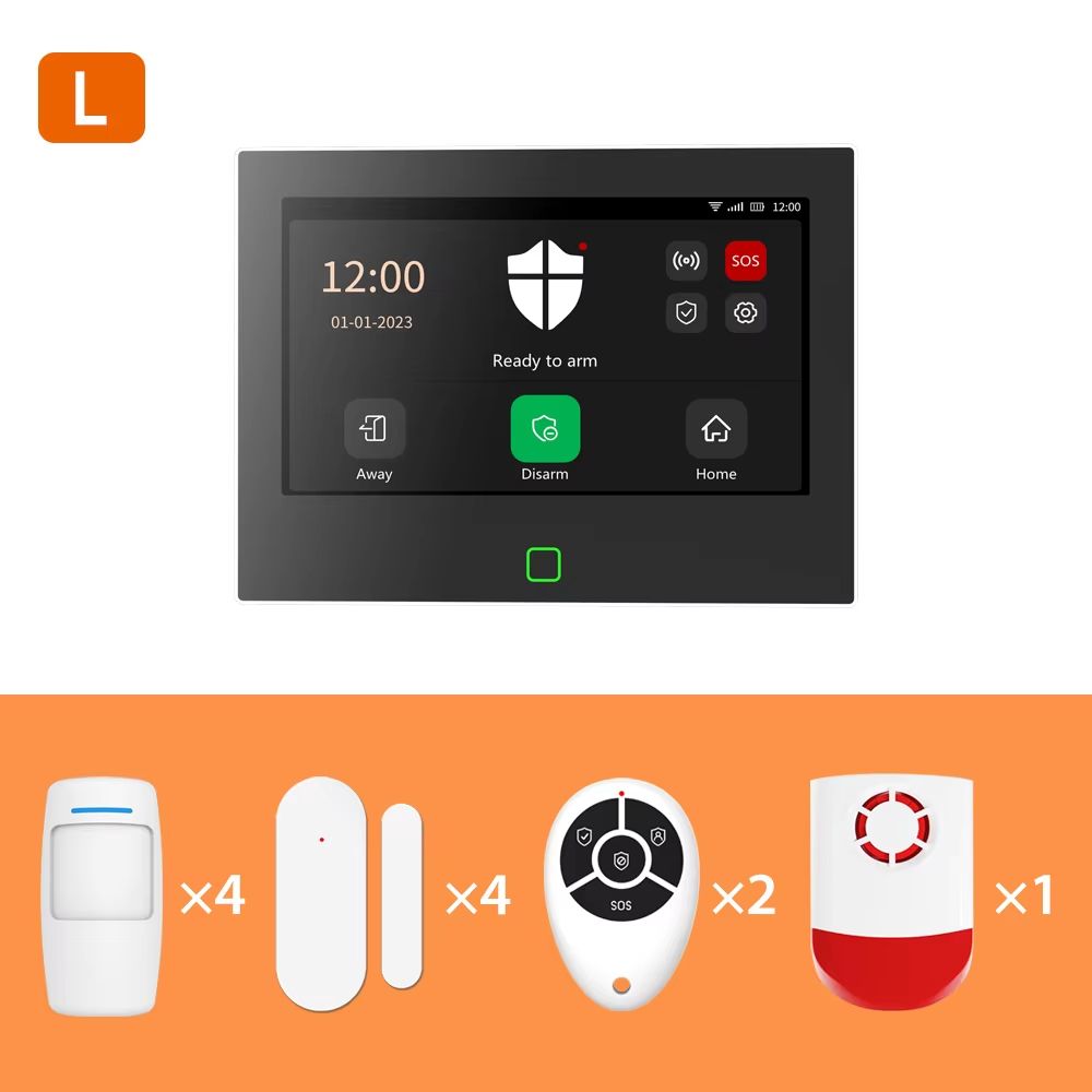 Staniot 7-Inch Wireless Home Alarm System with WiFi and 4G Smart Security Kit