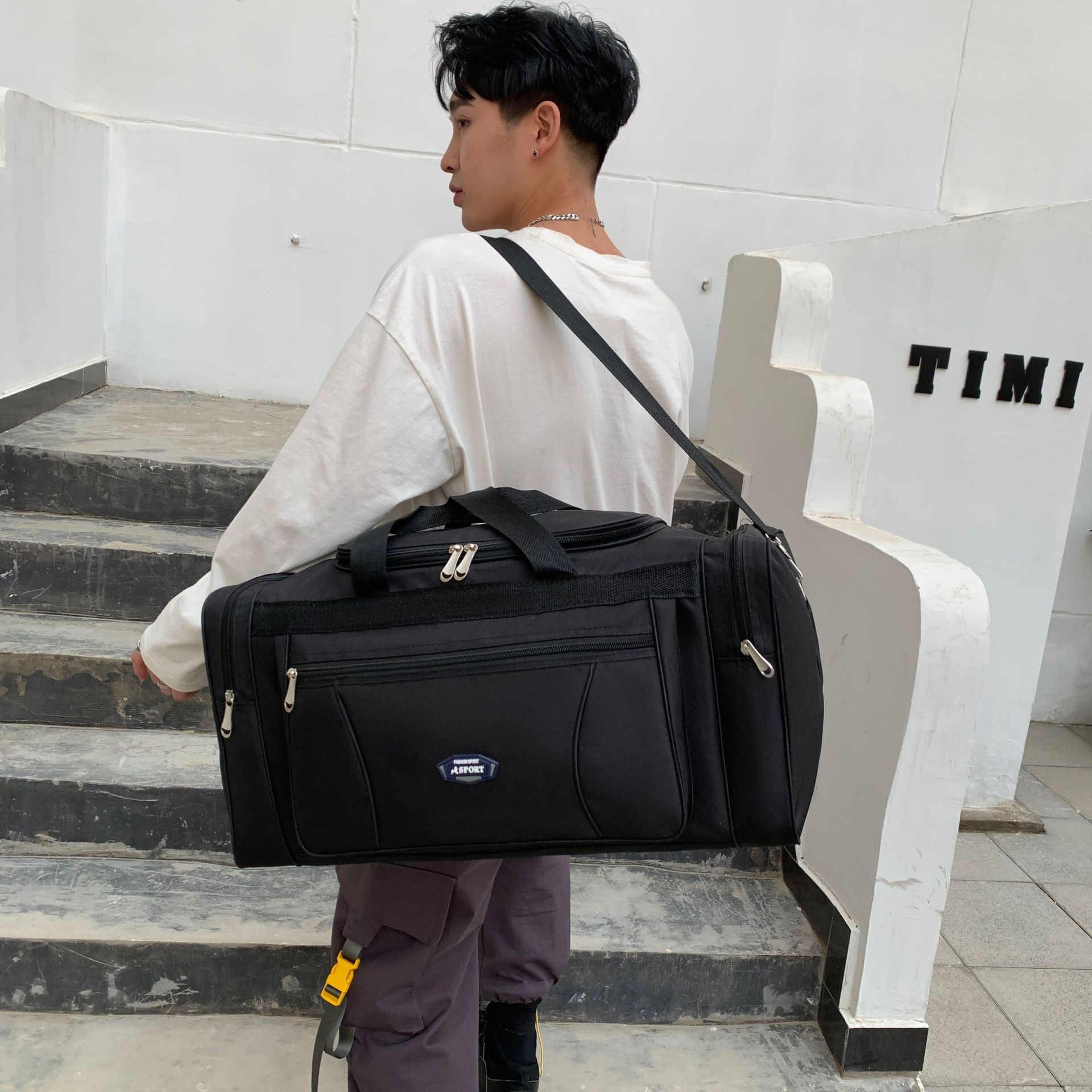 Business Large Capacity Weekend Travel Bag, Waterproof Men Travel Bags, Duffle Fitness Bag, Hand Luggage Big Travel Bag