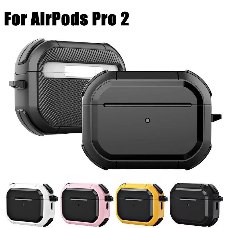 Shockproof Protective AirPods Case with Keychain Clip for AirPods Pro 2/1 and AirPods 1/2/3