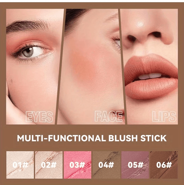 Cream Contour Stick Set with Bronzer Blush and Highlighter
