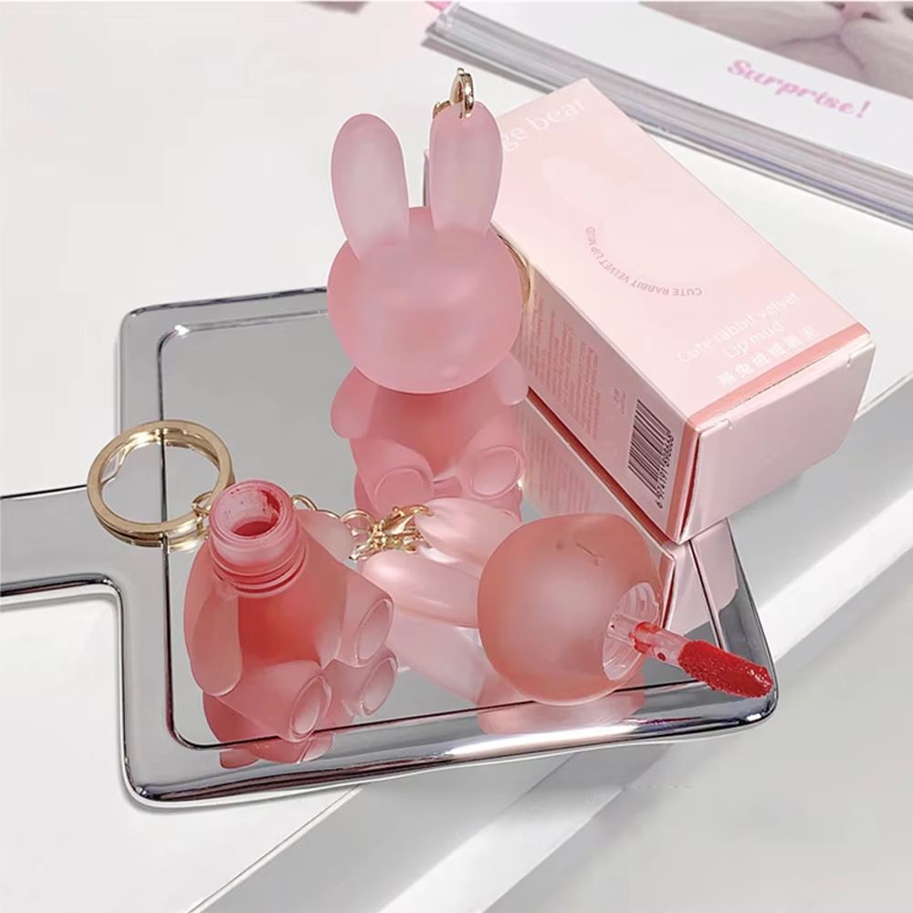 Gege Bear Rabbit Lip Glaze – Long-Lasting Matte Lipstick with Velvet Lip Clay Finish