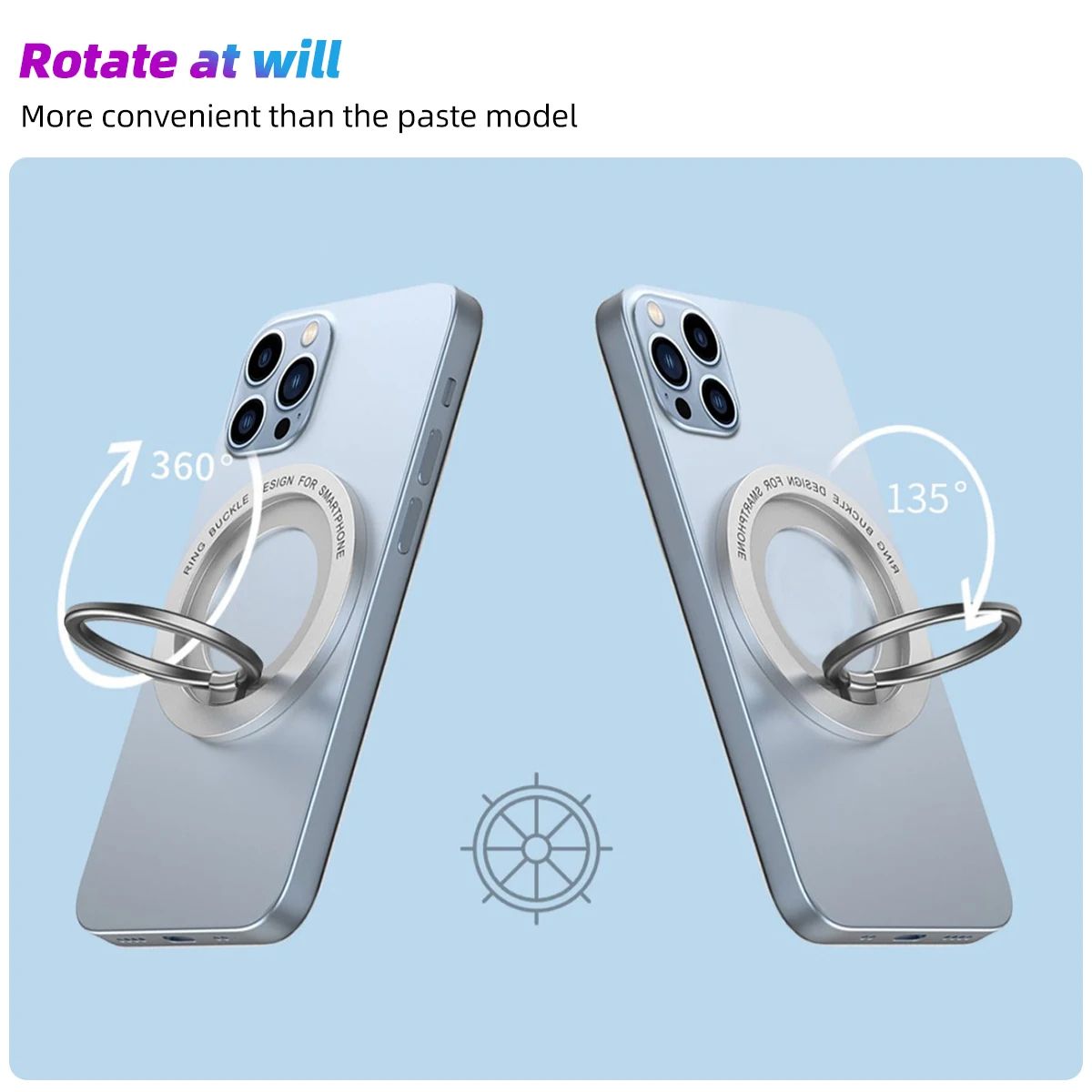 Magnetic Phone Ring Holder Stand