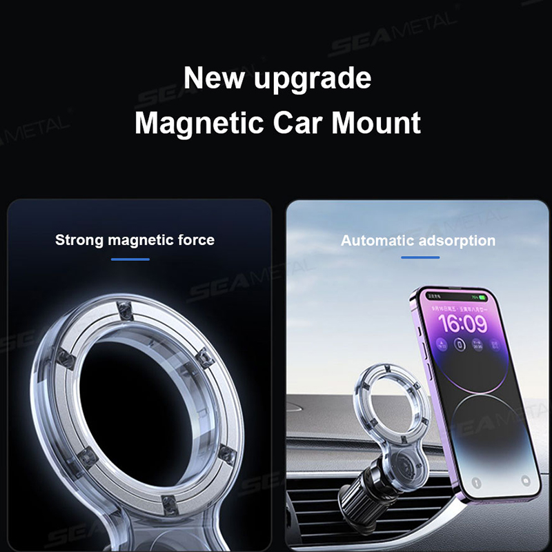 Magnetic Car Phone Holder Air Vent Mount with Rotation for Easy Navigation