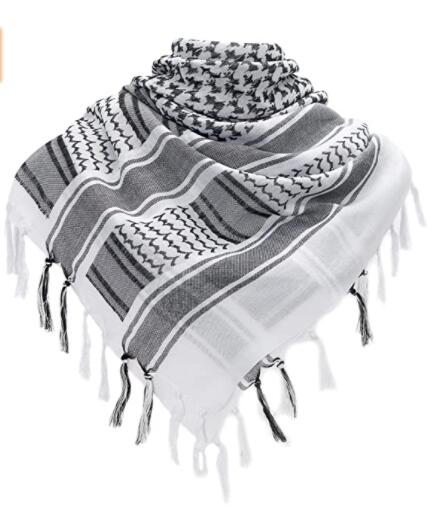 Arab Wrap Tactical Shemagh Hunting Scarf Desert Head Neck with Tassel