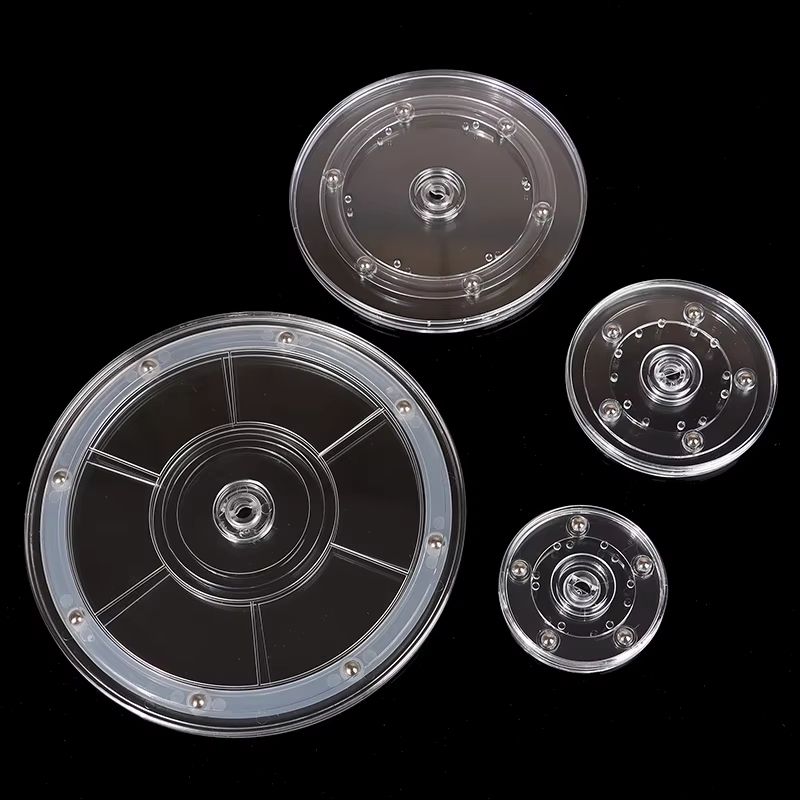 Transparent Acrylic Swivel Cookie Stand Turntable for Decorating Cookies and Desserts