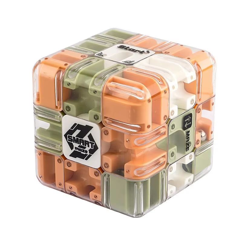 GlowMaze 3D Maze Cube Transparent Rolling Ball Puzzle