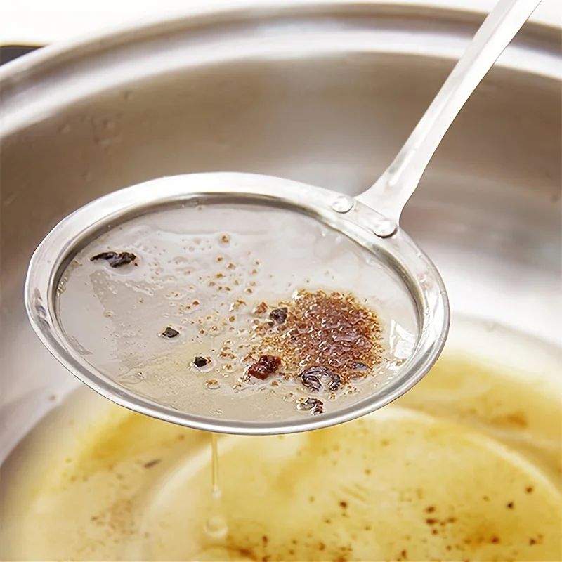 Stainless Steel Fat Skimmer Strainer Spoon