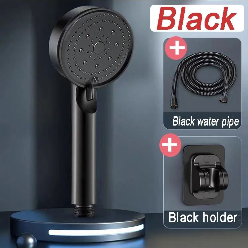 Pressure Boost Shower Head 5 Mode Shower Head Adjustable Massage Shower Nozzle