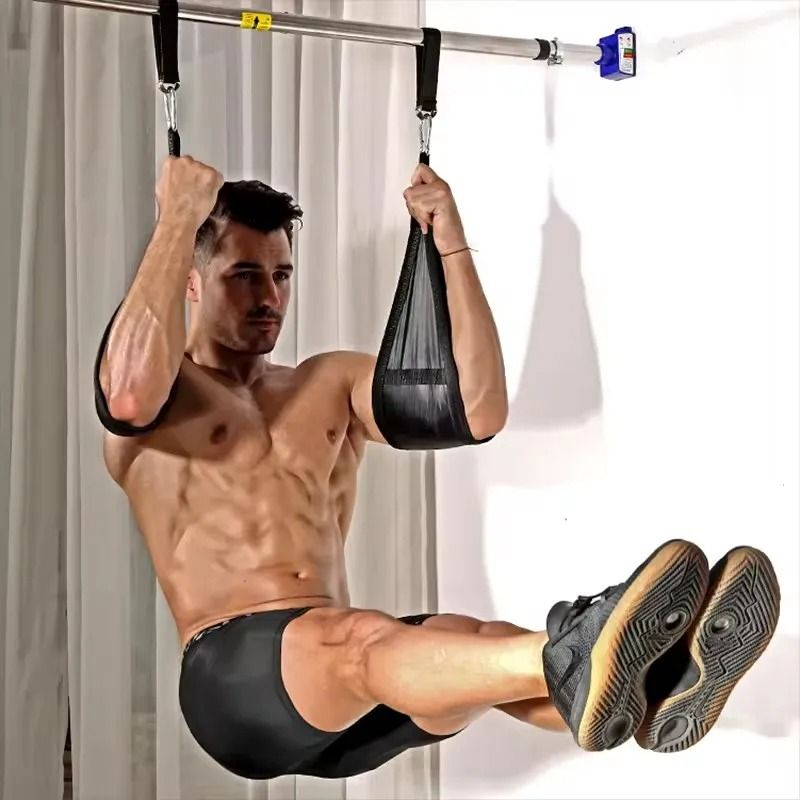 Heavy-Duty AB Sling Straps Pair for Hanging Leg Raises and Pull-Up Bar Training