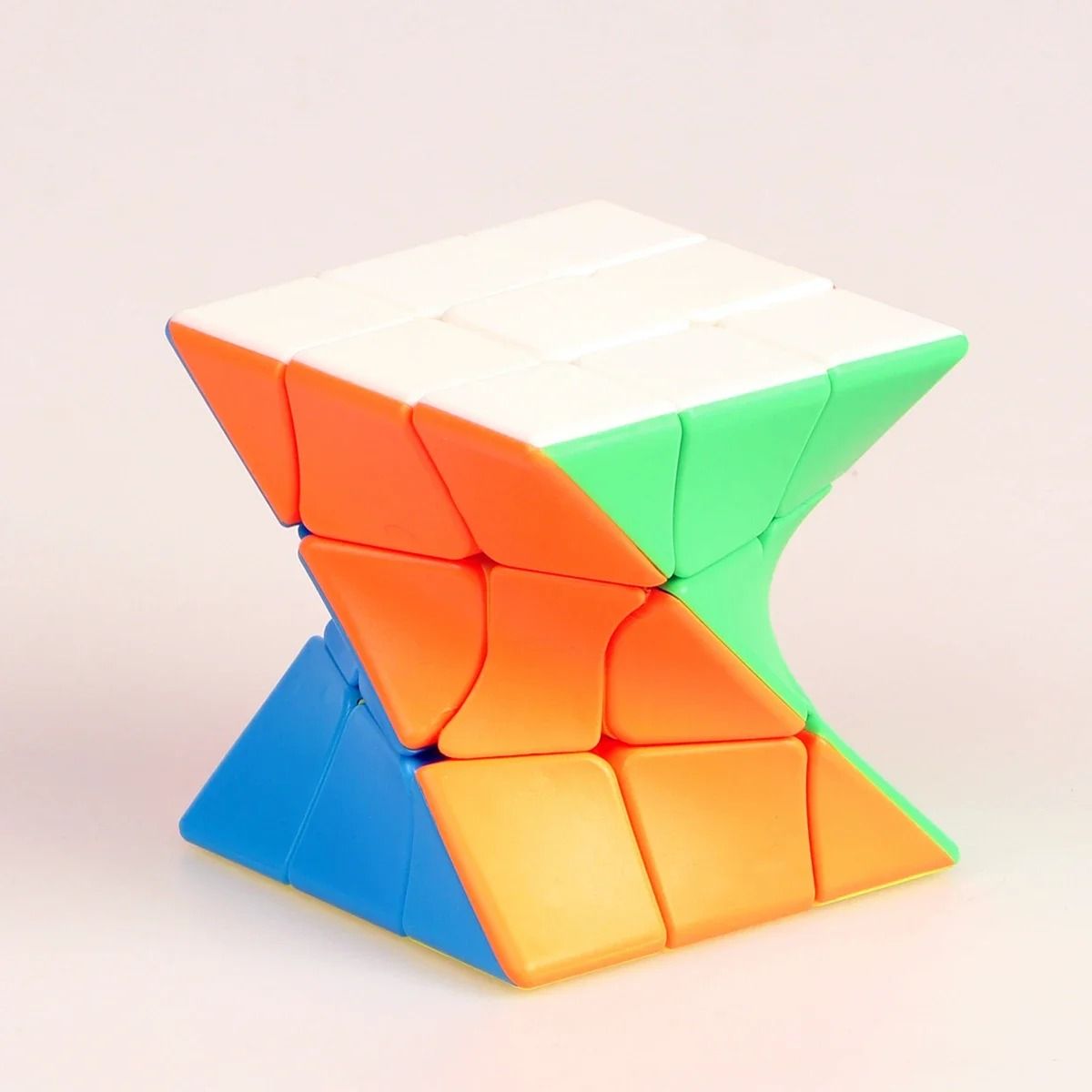 Twisted 3x3x3 Speed Puzzle Cube for Stress Relief and Brain Training
