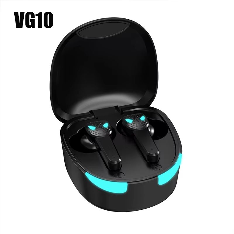 TG10 Wireless Bluetooth Earbuds – Noise Cancelling Gaming Headset with LED Display & Built-in Mic
