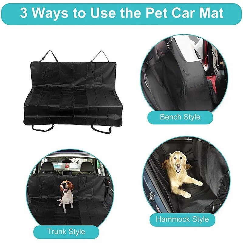 Foldable Heavy Duty Waterproof Pet Dog Car Seat Cover: Protect, Scratchproof, Nonslip