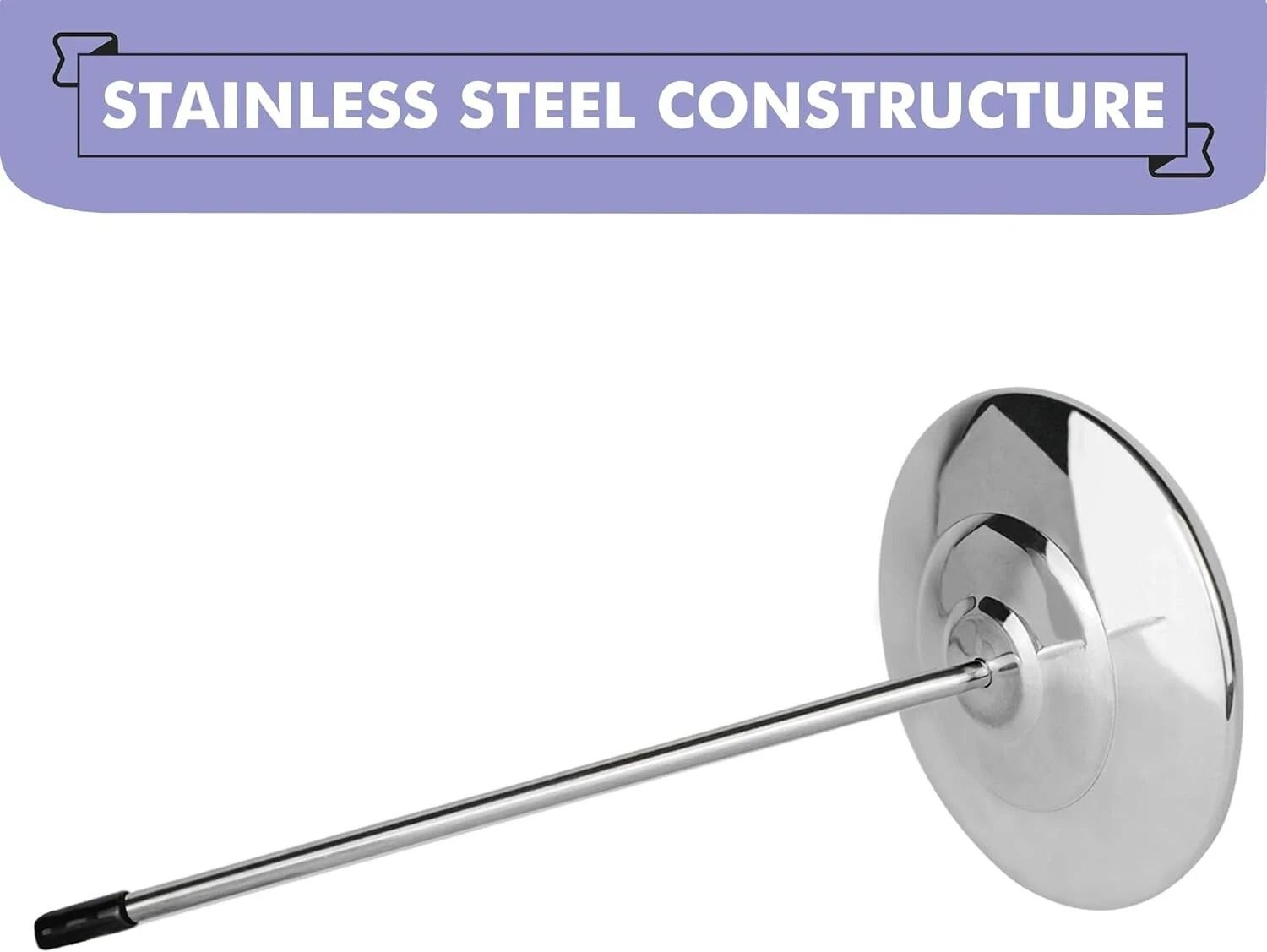 Stainless Steel Receipt Holder with Heavy Duty Base Restaurant Receipt Spike Stand