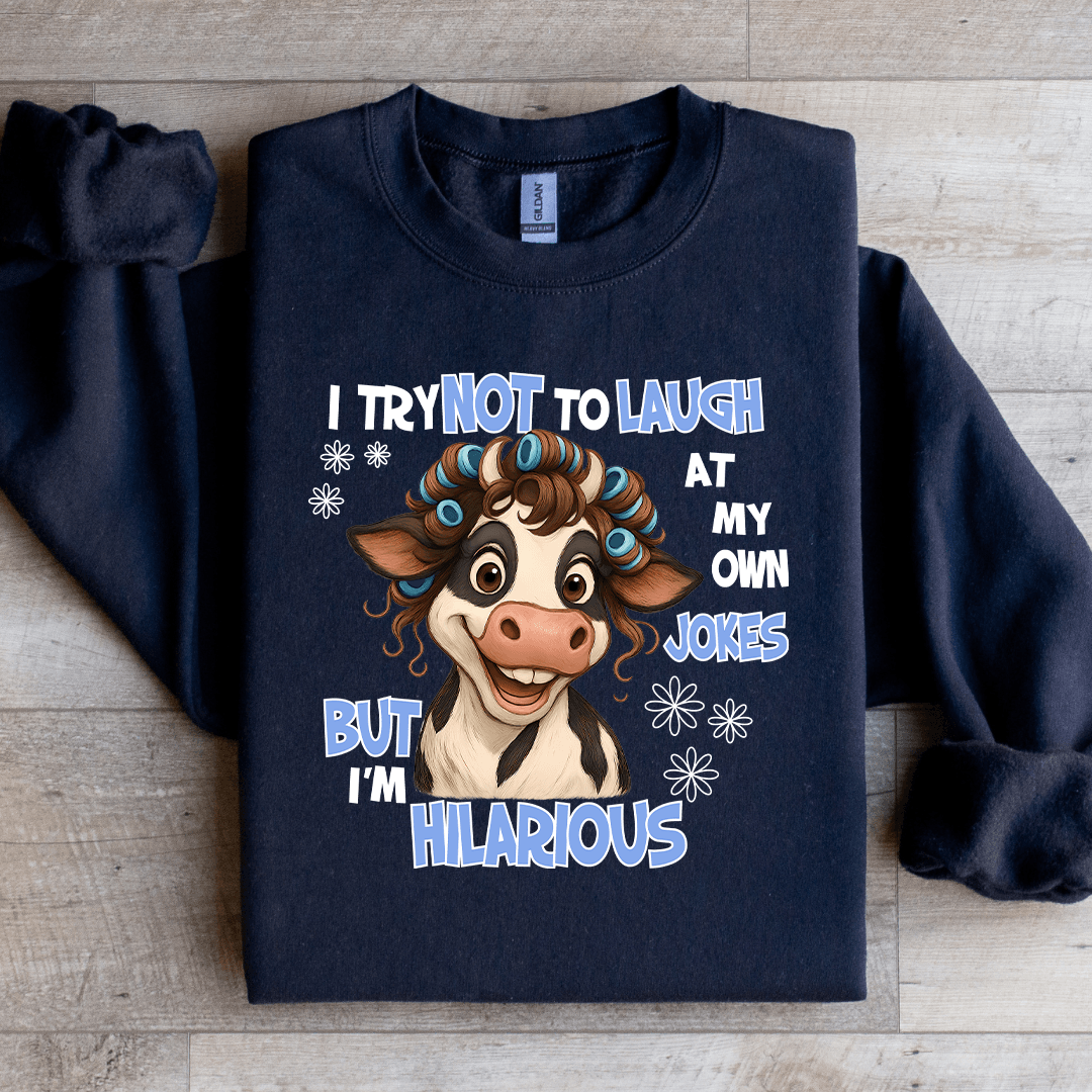 I Try Not To Laugh At My Own Jokes Sweatshirt