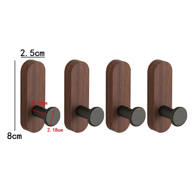 Scandinavian Wooden Wall Hook Pebble Style Coat Hanger