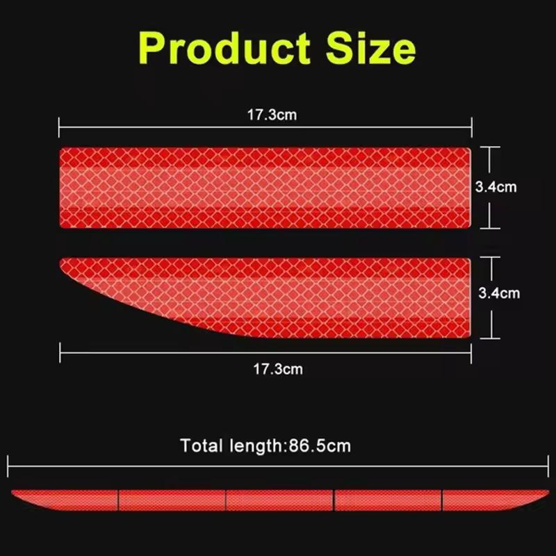 Premium Car Reflective Safety Tape – High-Visibility Trunk & Bumper Warning Sticker