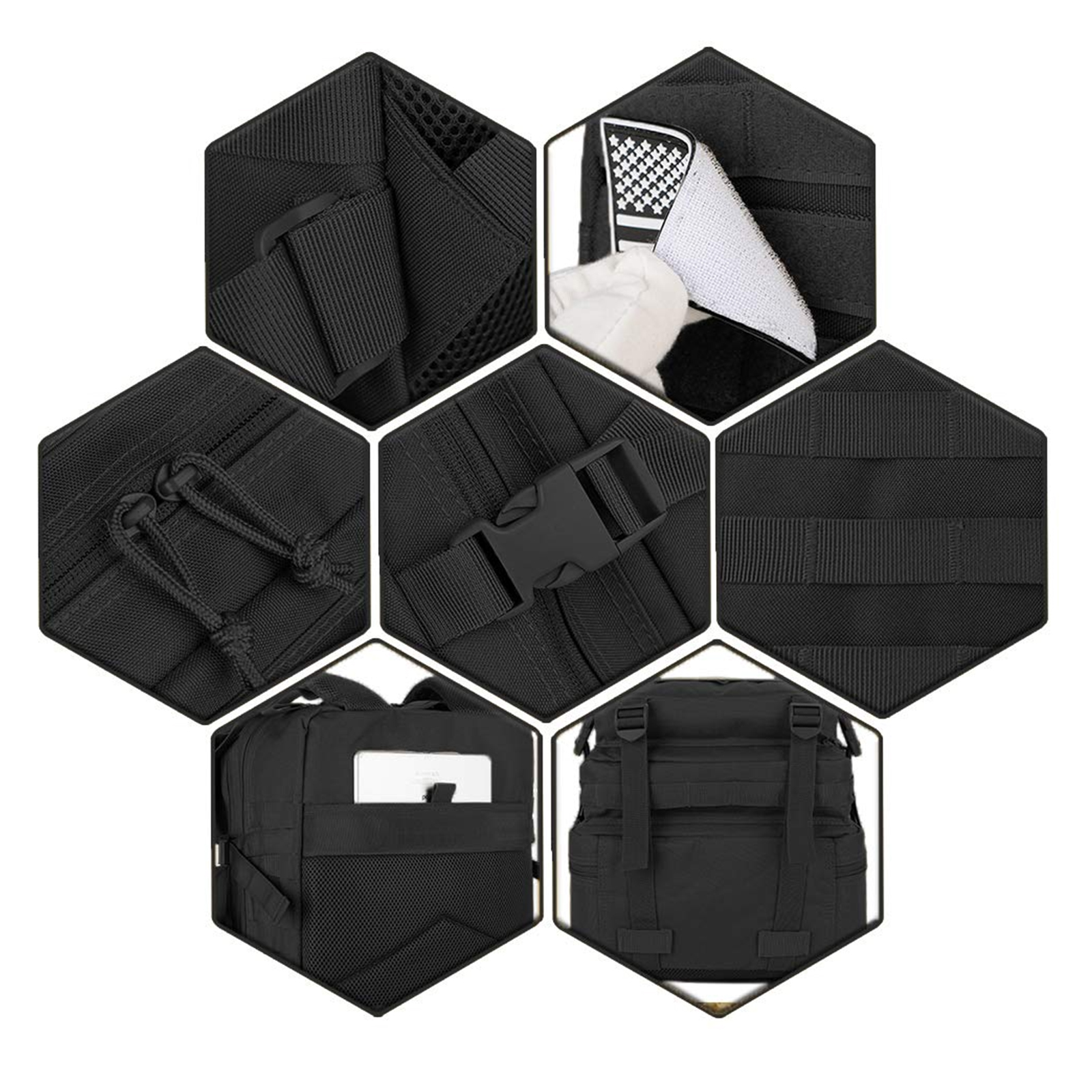 Military Grade Tactical Backpack Rugged Bug Out Bag & Hiking Rucksack