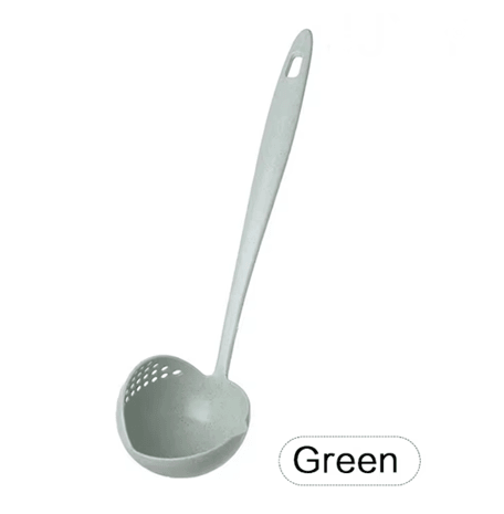 DualServe 2 in 1 Kitchen Colander Spoon – Long Handle Hot Pot Strainer and Serving Ladle