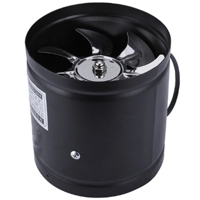 Mini Air Ventilator for Home, Wall Mounted Ventilation Fan, Metal Pipe Exhaust Extractor for Kitchen and Bathroom