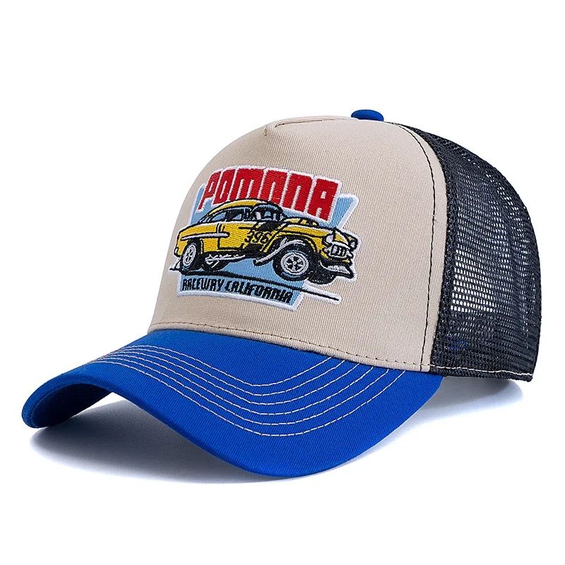 Big Truck Embroidered Mesh Trucker Hat – Adjustable Summer Fishing Snapback Cap