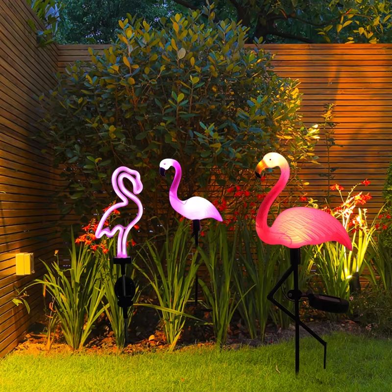 Solar Flamingo LED Outdoor Garden Light Waterproof Stake Lantern