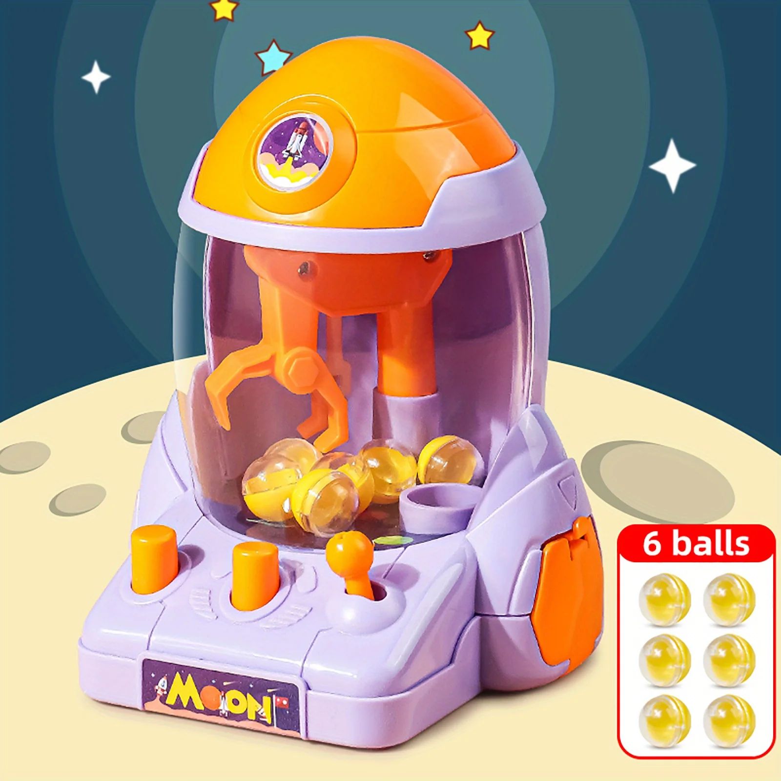 Space Rocket Crawler Prize Grab Toy