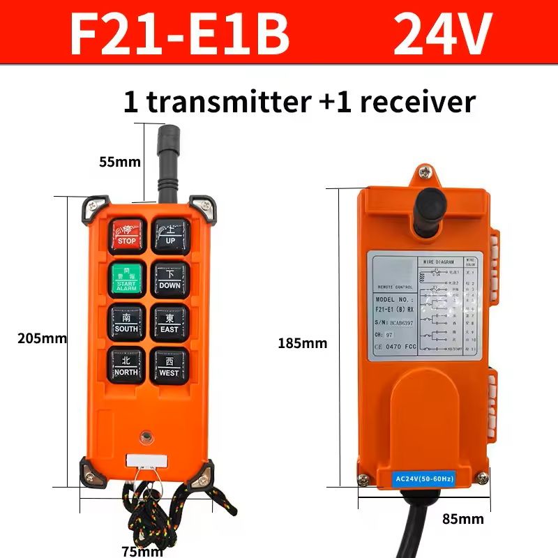 Wireless Industrial Crane Remote Control with Receiver