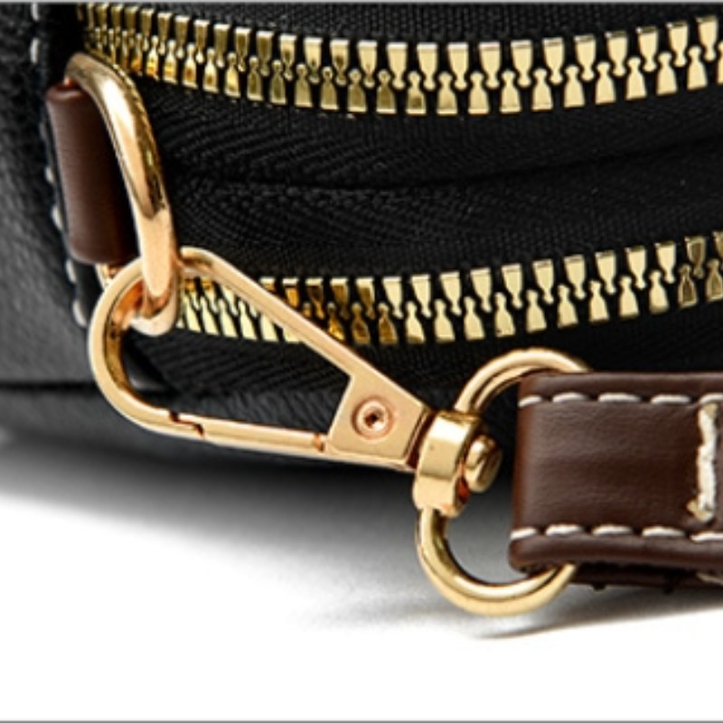 Luxury Cowhide Flap Handbag Womens Messenger Crossbody Bag