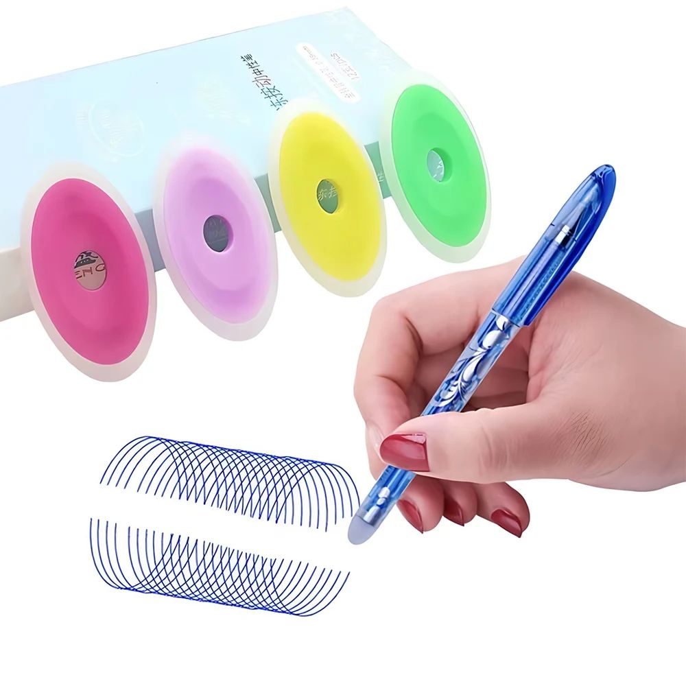 PrecisionWrite 0.5mm Erasable Gel Pens Set with 20 Refills & Eraser – Smooth Writing Refillable Stationery Kit