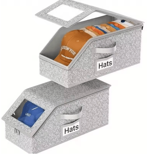 Nesting Hat Storage Bag Large Capacity Stackable Baseball Cap Organizer 1 to 2 Pc
