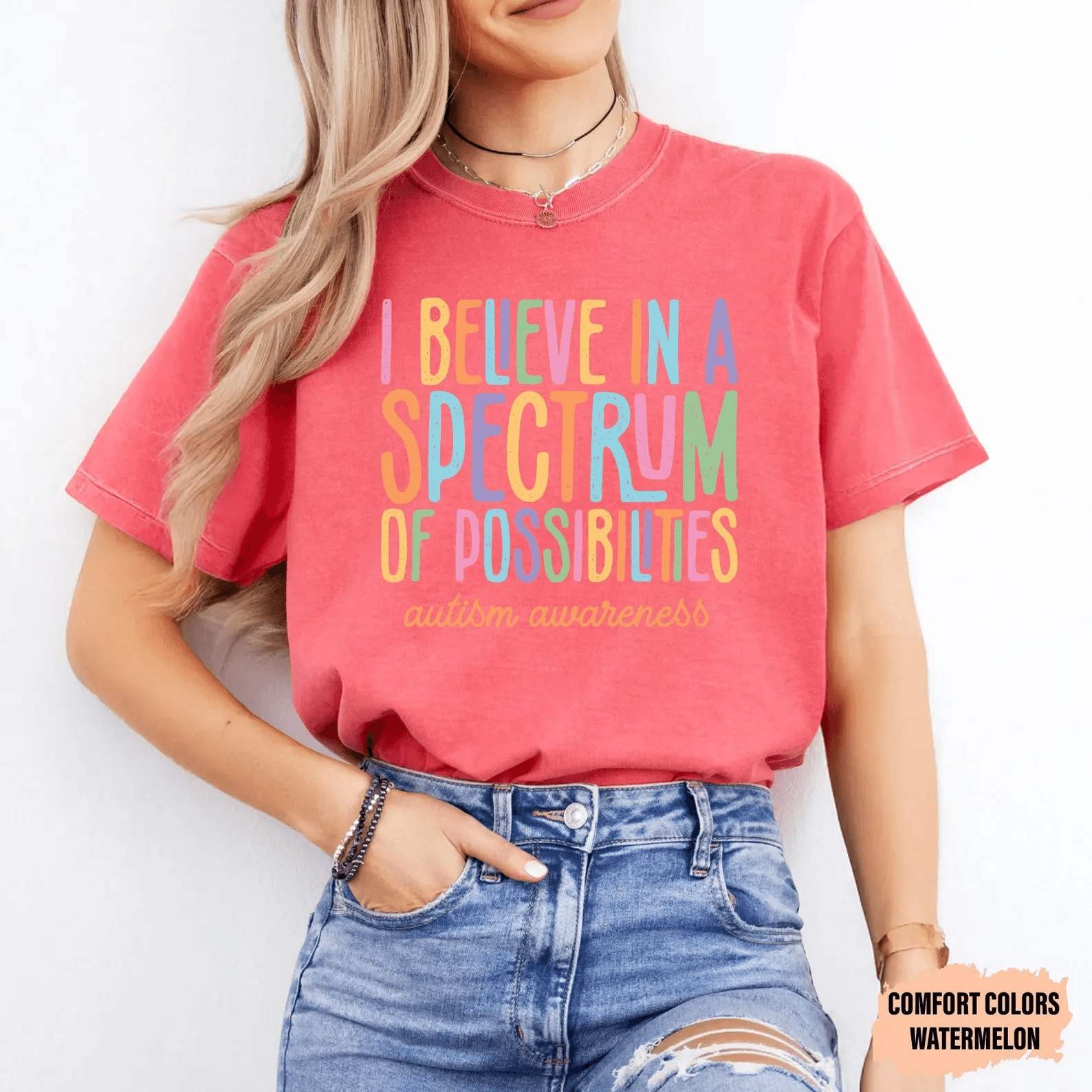 Spectrum of Possibilities Autism Awareness Shirt – Comfort Colors Neurodiversity Tee