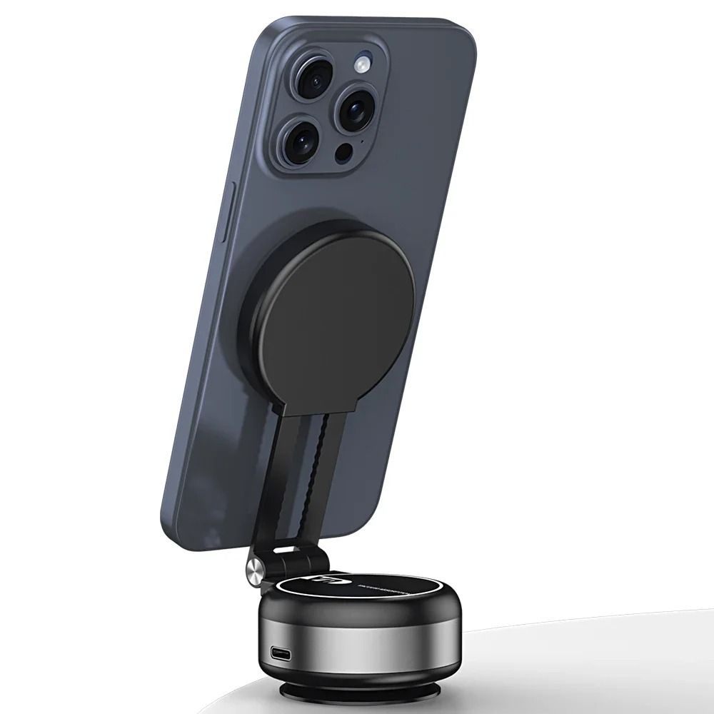 Electric Vacuum Suction Car Phone Holder with Magnetic Telescopic Arm