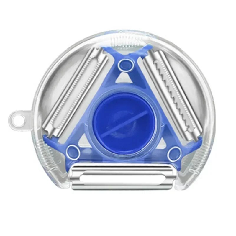 3-in-1 Magic Trio Peeler Set: Slicer, Shredder, Julienne Cutter - Multi-Peel Blade, Zesters, Grater - Kitchen Tool Acces